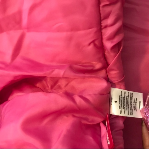 Disney Minnie Mouse polka dot puffer jacket with ears - Picture 5 of 6